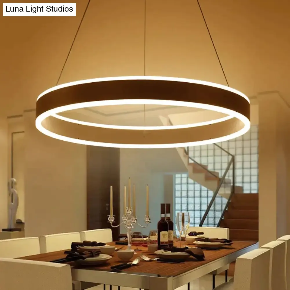 Modern Led Ring Pendant Lights For Dinning Room Living Room Restaurant Kitchen Luminaire Suspended Pendant Lamp