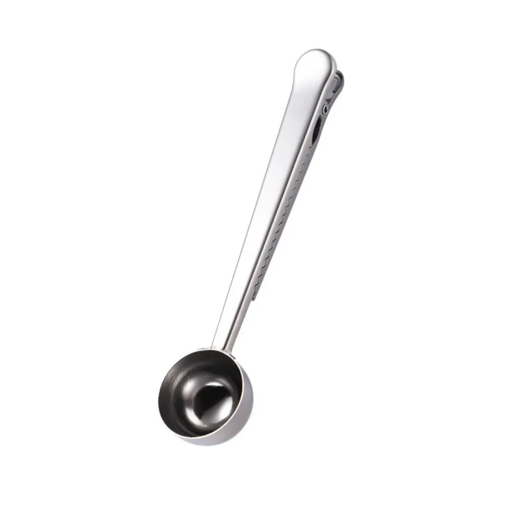 Multi-Purpose Stainless Steel Measuring & Coffee Cup Spoon With Clip