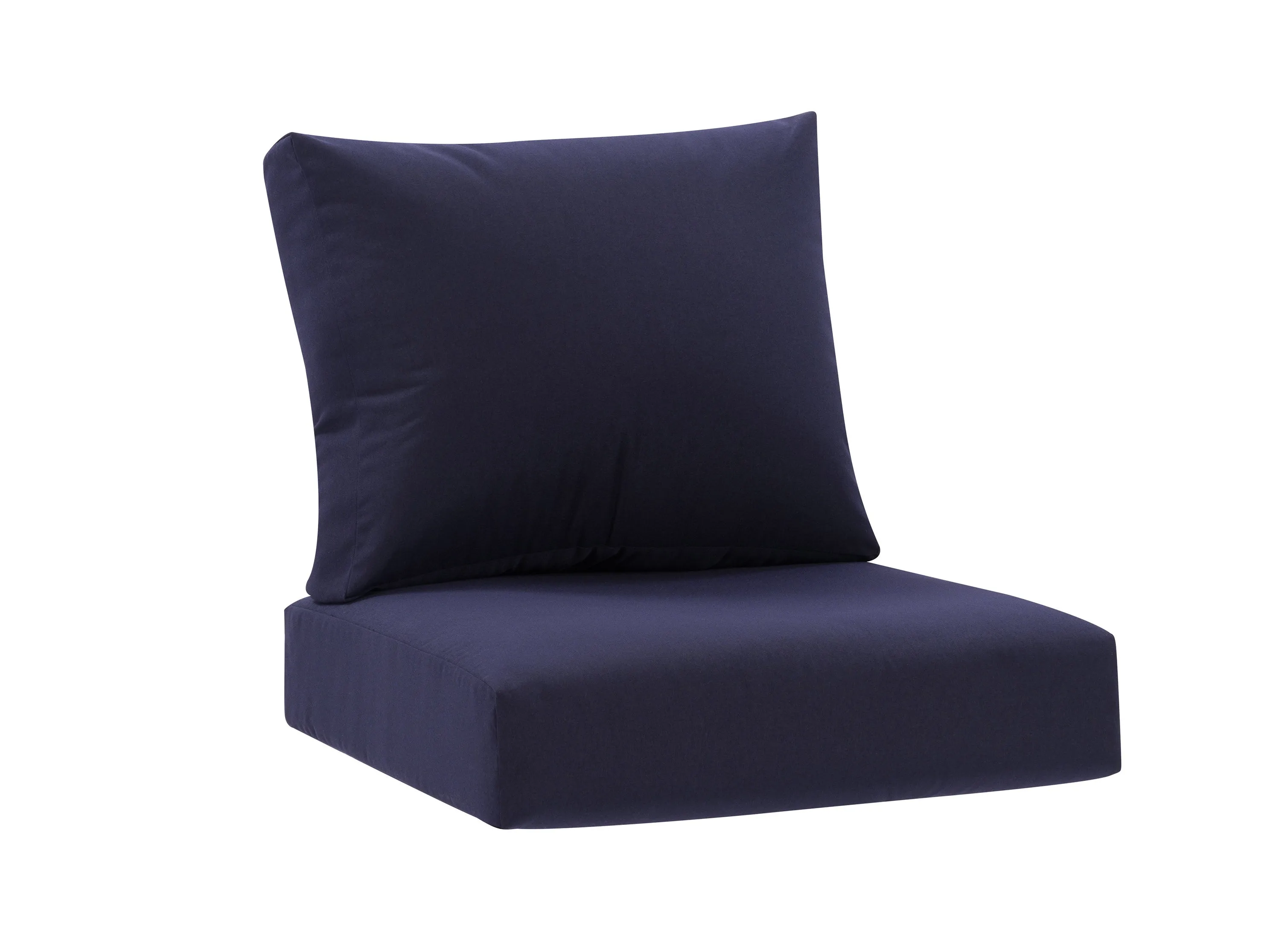 Navy Blue Single Chair Replacement Patio Cushion Set 2pc