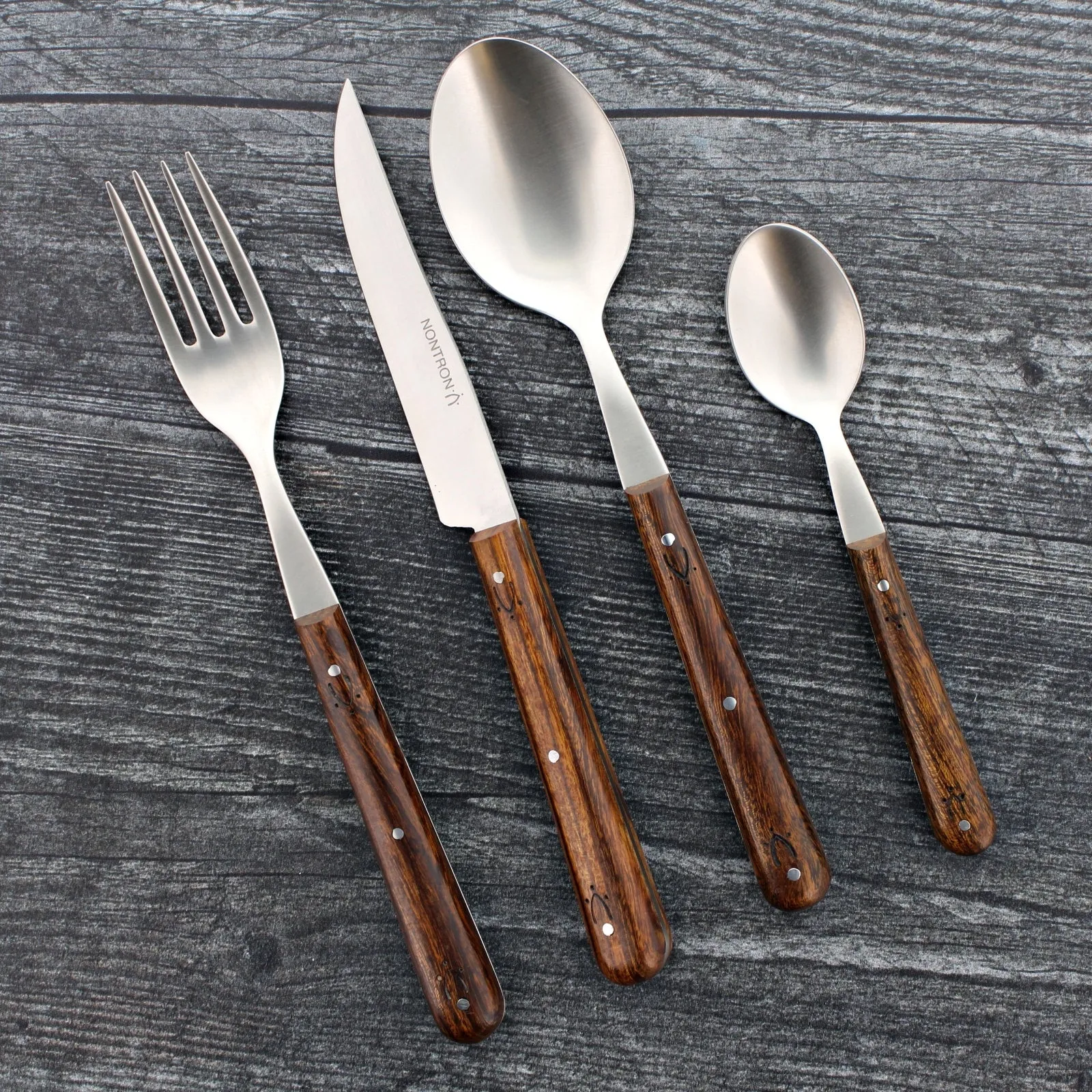 Nontron Steak Knives & Flatware Sets Ironwood