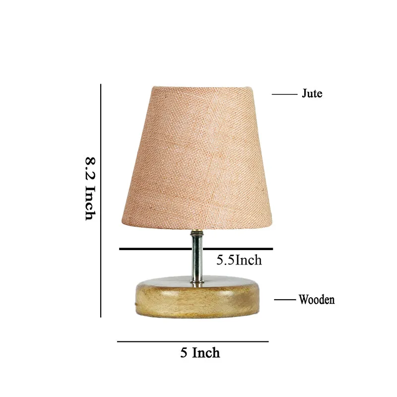 Petricho Table Lamp With Jute Shade  - Beige