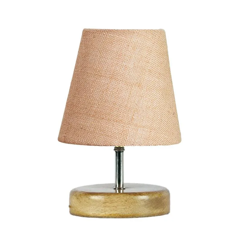 Petricho Table Lamp With Jute Shade  - Beige