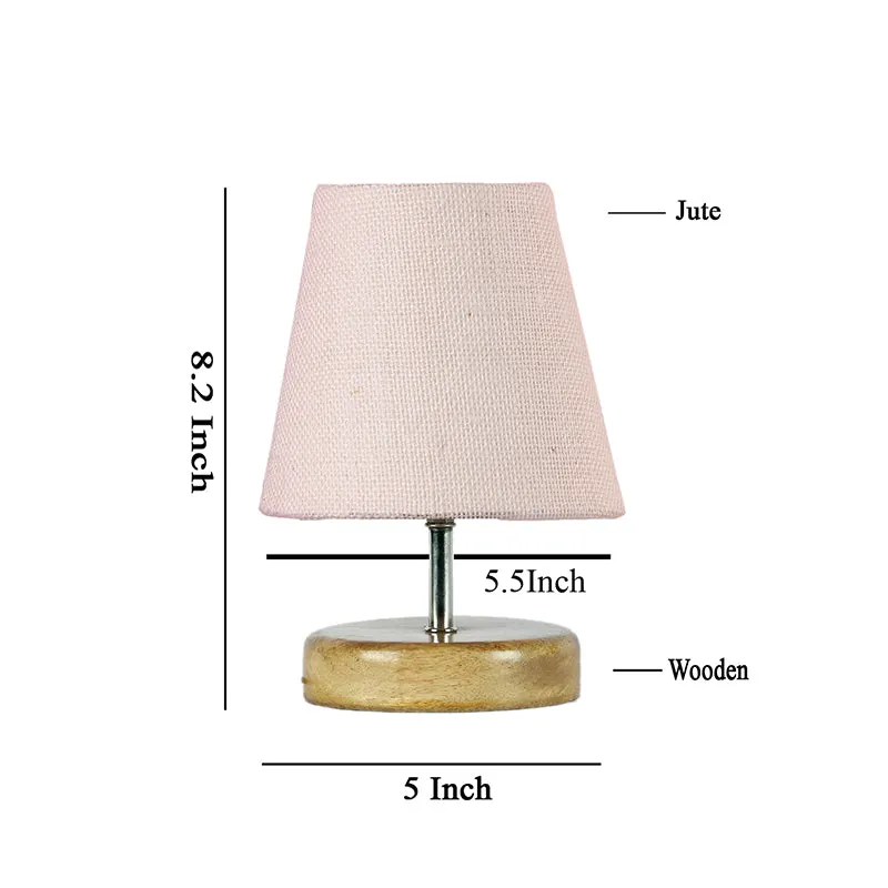 Petricho Table Lamp With Jute Shade - White