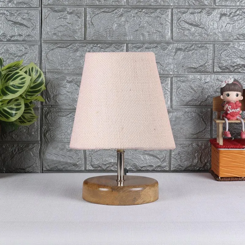 Petricho Table Lamp With Jute Shade - White