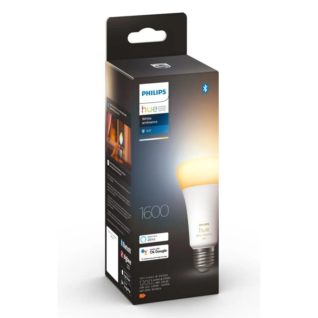 Philips Hue E27 A67 White Ambiance Bluetooth Bulb 100W