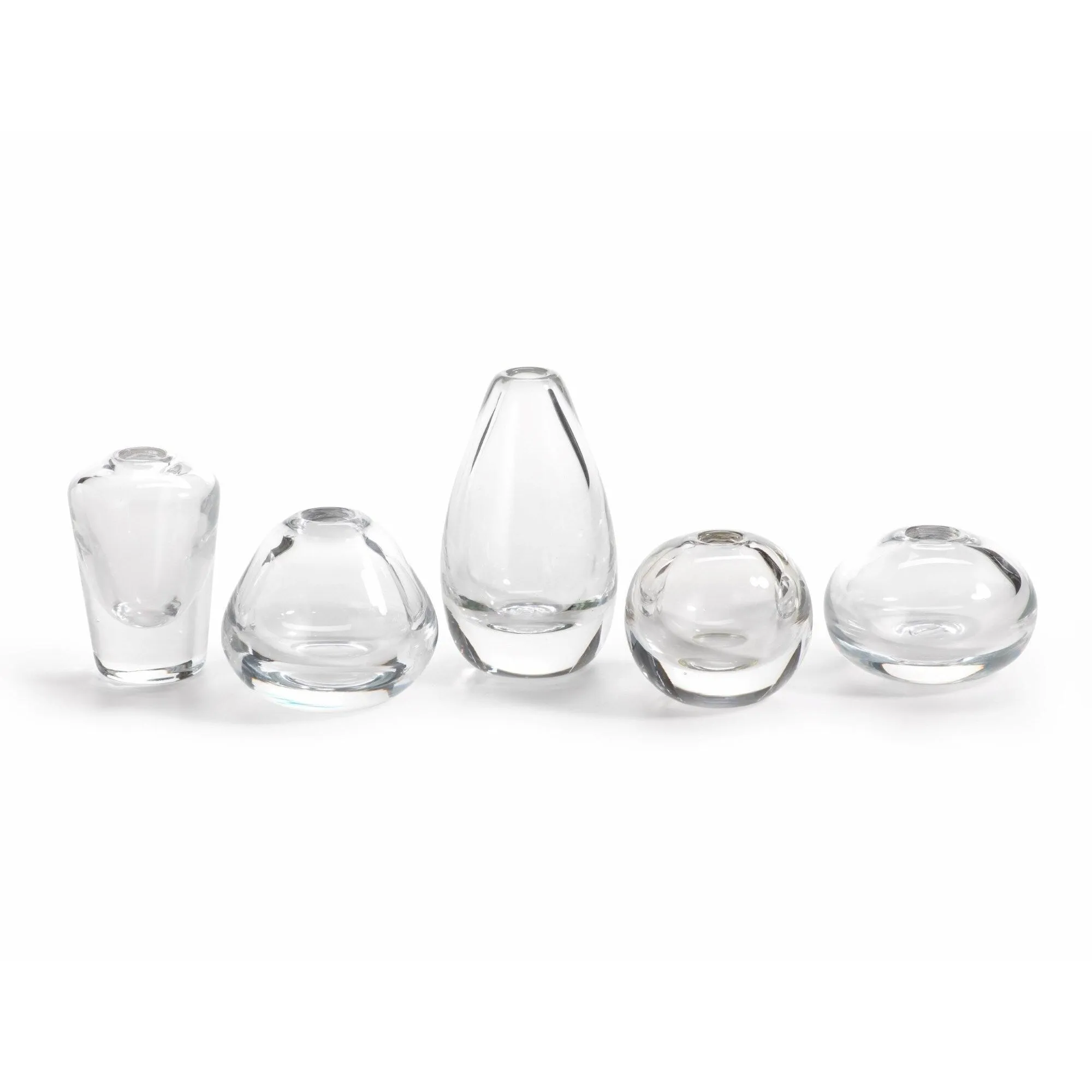 "Araceli" Clear Glass Vase (Set of 5)