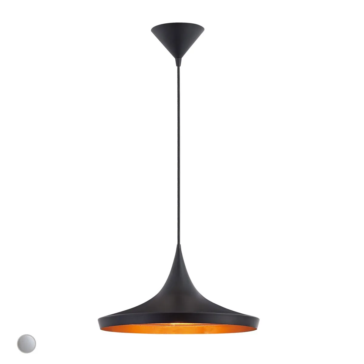 Ramos 14 in. Pendant Light Black finish