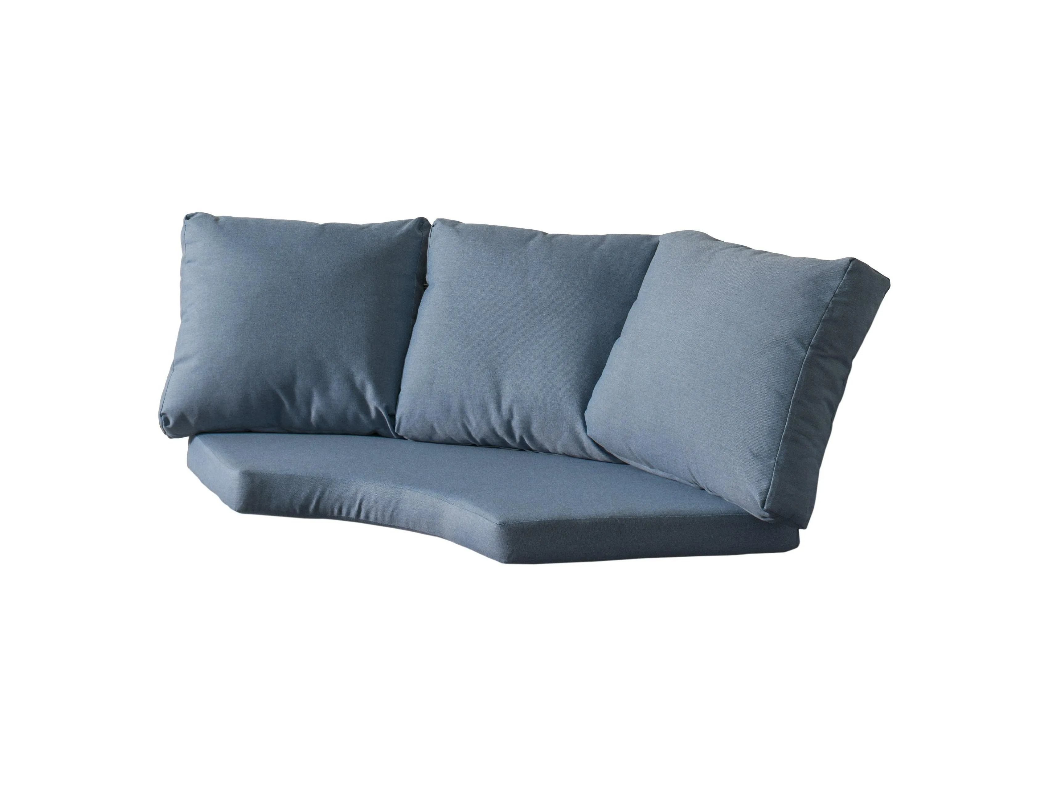 Replacement Back & Seat Round Corner Sectional Cushions 4pc - Blue