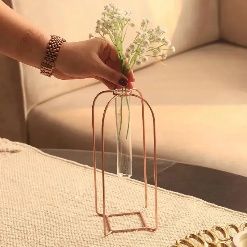 Rose Gold Test Tube Vase