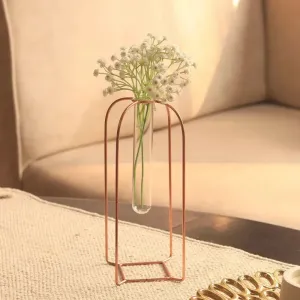 Rose Gold Test Tube Vase