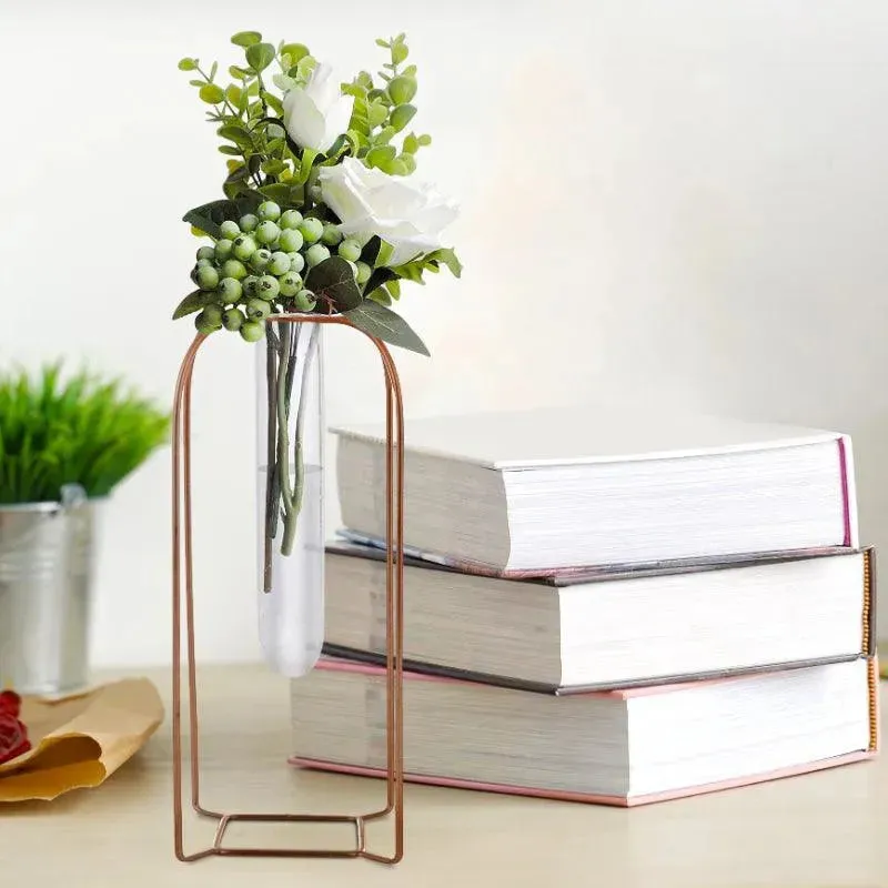 Rose Gold Test Tube Vase