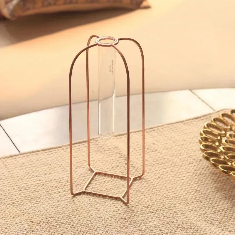 Rose Gold Test Tube Vase