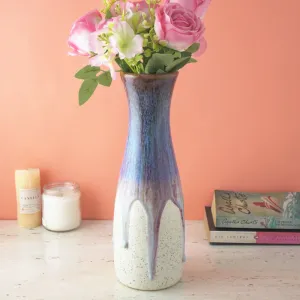 Round Blue Ocean Ceramic Vase