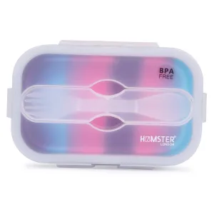 Silicon Bendable Tiffin Box Medium Pink