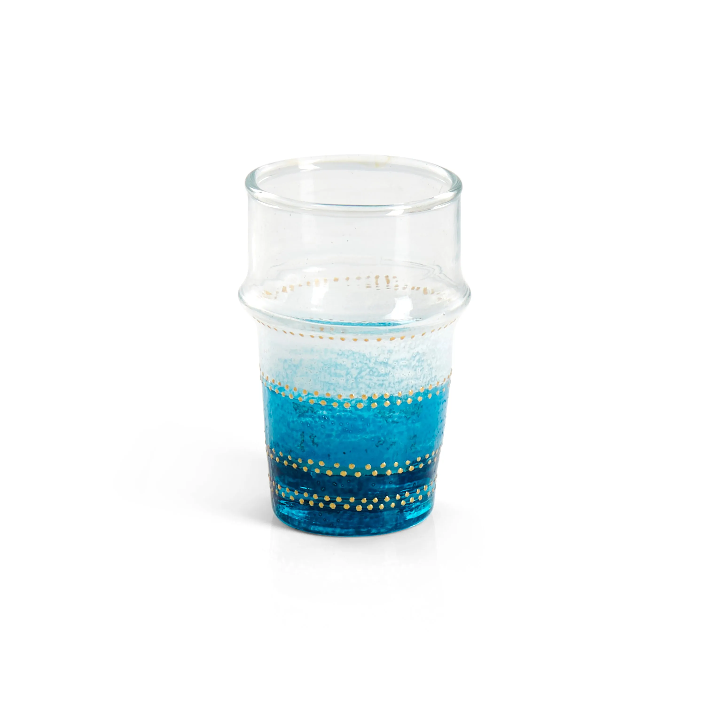 Small Glass Cup w/ Blue Base