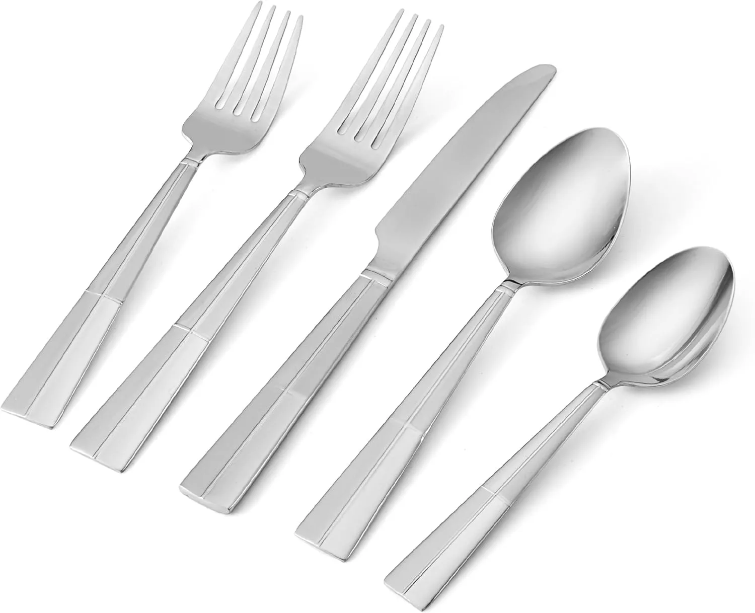 Stainless Steel Arabesque Frost Flatware Set 20pc