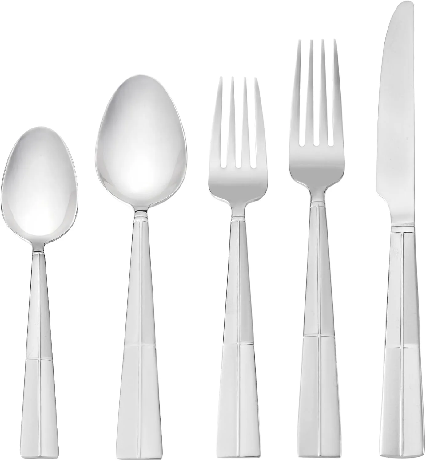 Stainless Steel Arabesque Frost Flatware Set 20pc