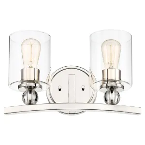 Studio 5 16 in. 2 Lights Vanity Light Polished Nickel finish