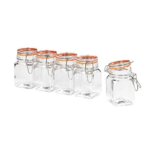 Tala Set of 5 Clip Top Spice Jars