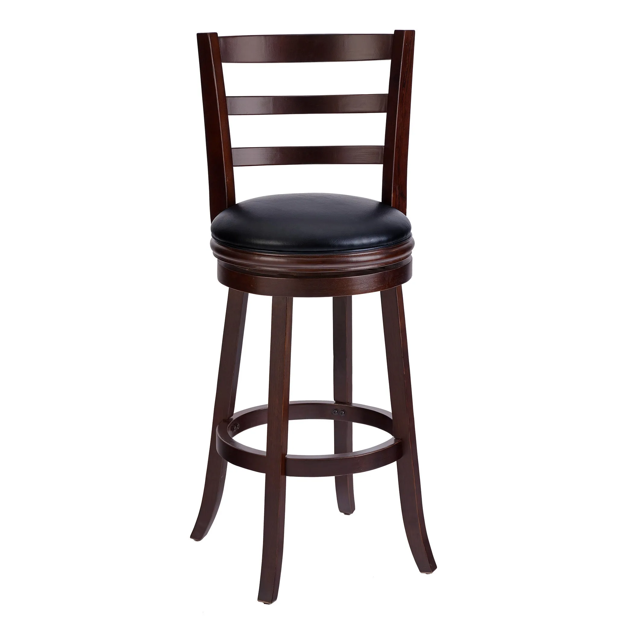 Techni Mobili Wood Bar stool Have Padded Swivel Seat