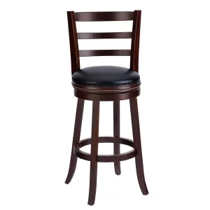 Techni Mobili Wood Bar stool Have Padded Swivel Seat