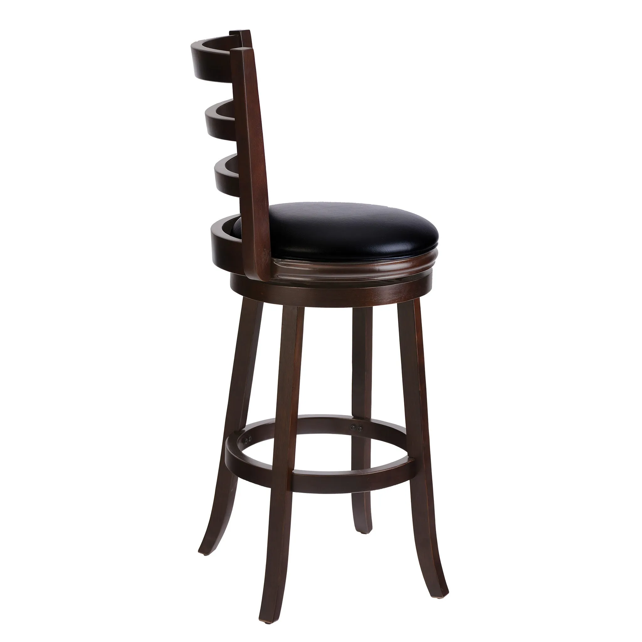 Techni Mobili Wood Bar stool Have Padded Swivel Seat