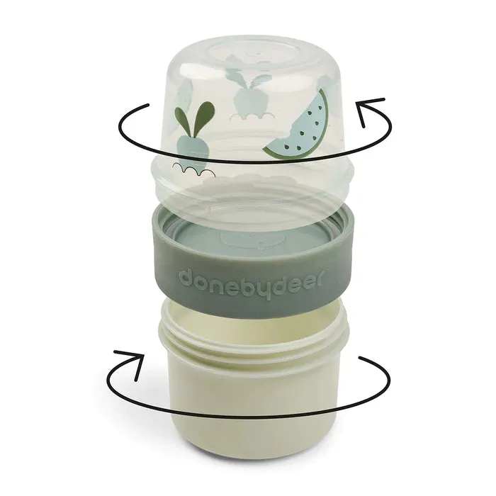 To Go 2-Way Snack Container Birdee VARIOUS COLOURS