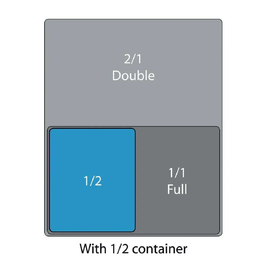 U230 Vogue Polycarbonate 1/2 Gastronorm Container 150mm Clear