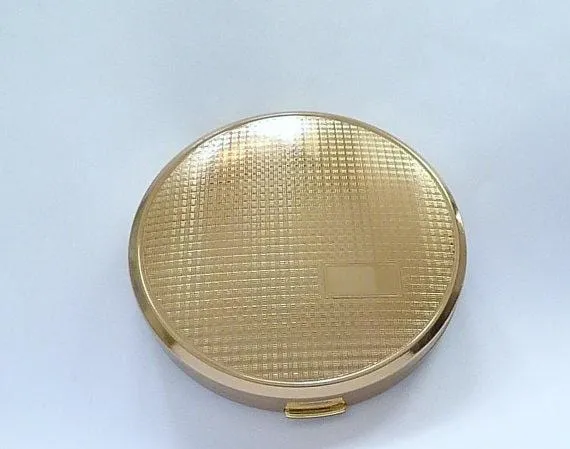 Unused Vintage Powder Mirror Compacts 1950s Melissa Compact For Use With Loose And Pressed Face Powder