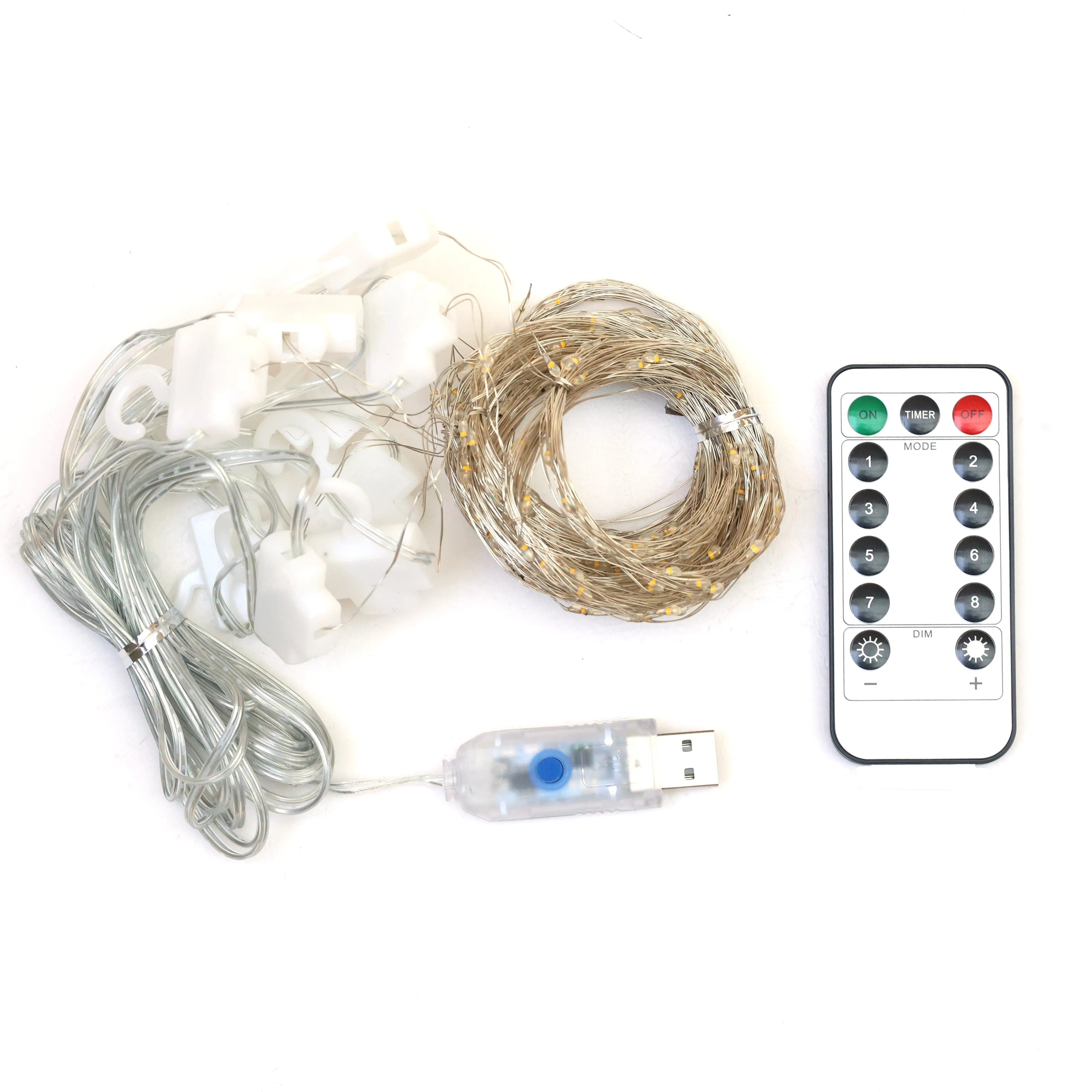 USB Operated Curtain LED Lights with remote control