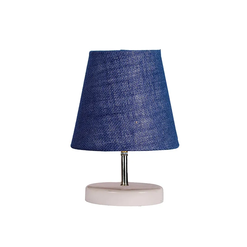 Vero Table Lamp With Jute Shade - Blue