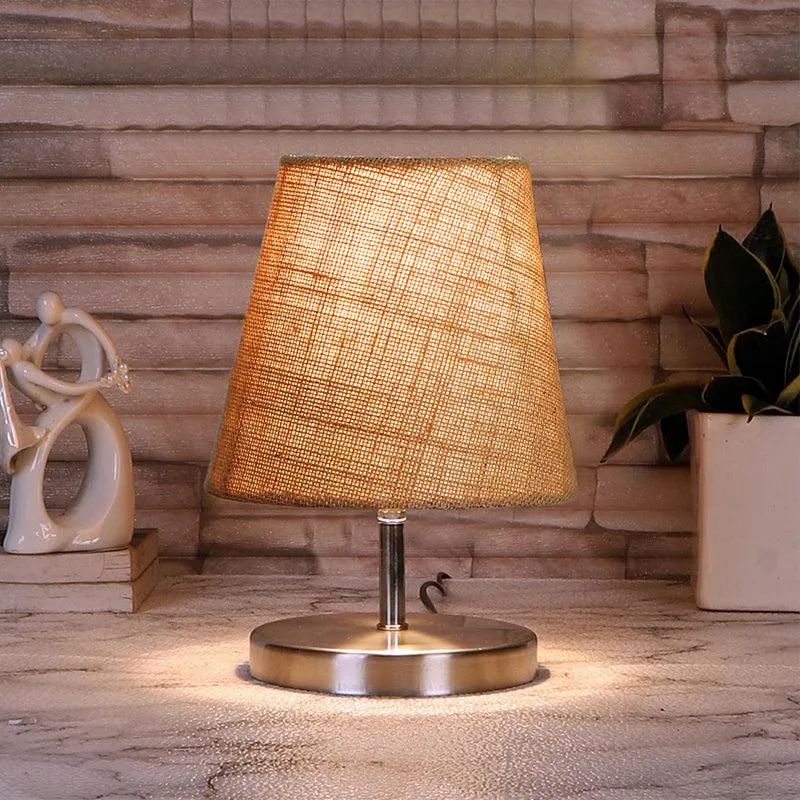 Vidro Table Lamp With Jute Shade  - Beige