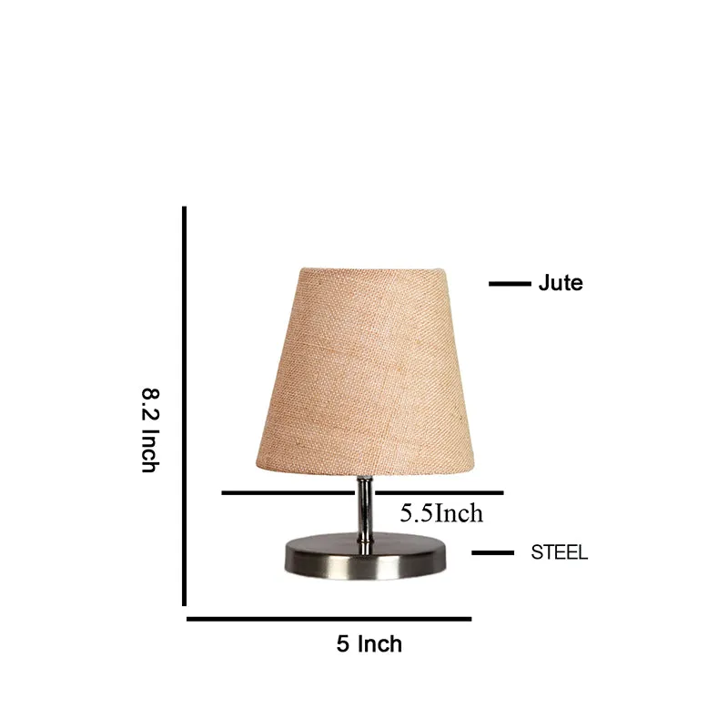 Vidro Table Lamp With Jute Shade  - Beige