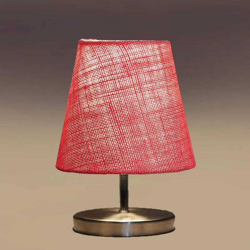 Vidro Table Lamp With Jute Shade - Pink