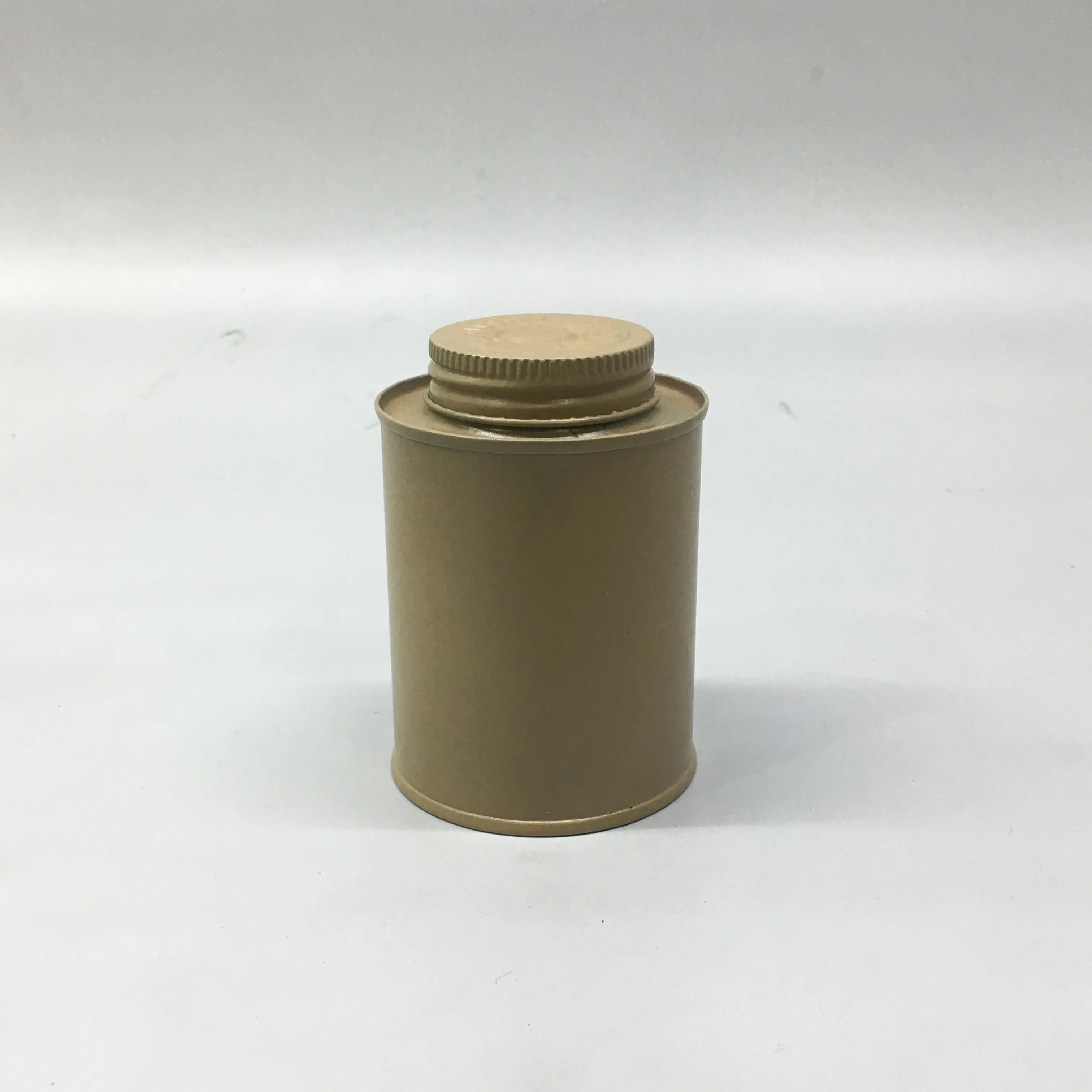 Vintage Spice Tin Canister Gold 6x9.5cm