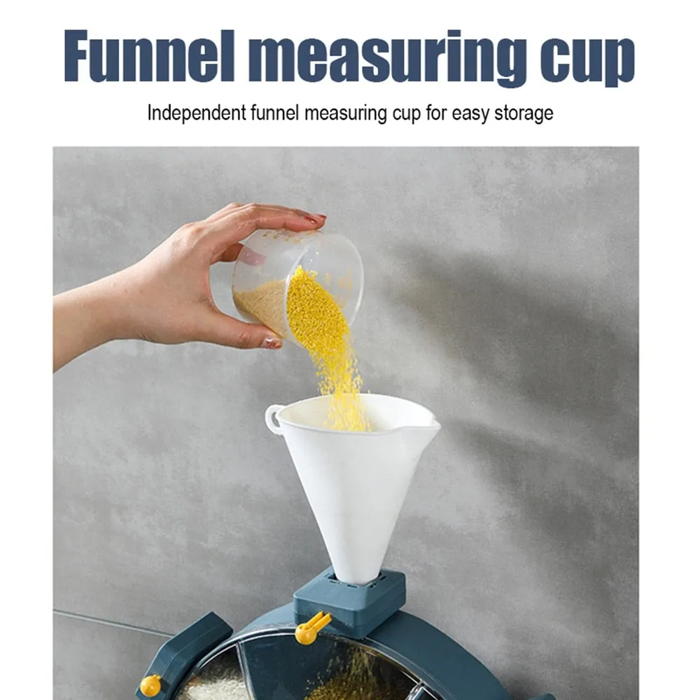 Wall Mountable Rotating Cereal Dry Food Dispenser