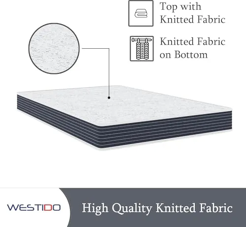 WESTIDO RehabRest Multiple Memory Foam | High Resilience (HR) Foam Knitted Fabric Single Size Orthopedic Mattress Ortho6inch72x36