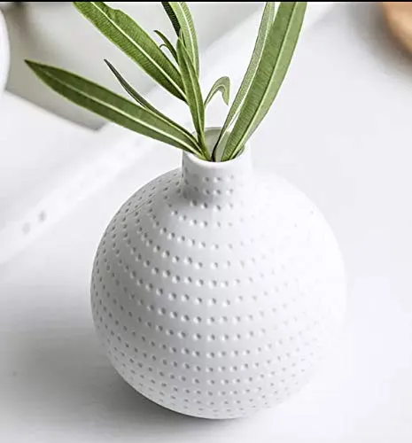 White Ceramic Vase Set, Great for Decorating Kitchen