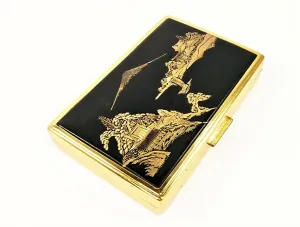 Wonderful Working Vintage Japanese Damascene Music Box 1950s